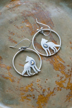 Load image into Gallery viewer, Critter Hoops | Sterling Silver + Brass
