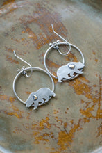 Load image into Gallery viewer, Critter Hoops | Sterling Silver + Brass

