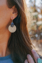 Load image into Gallery viewer, Lapis + Sterling Silver Traveler Earrings
