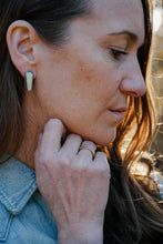 Load image into Gallery viewer, Lemon Chrysoprase Bar Studs
