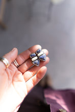 Load image into Gallery viewer, Lemon Chrysoprase and Lapis Mixed Stud Earrings
