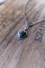 Load image into Gallery viewer, Morrisonite + Sterling Silver Necklace
