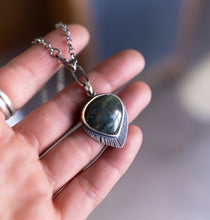 Load image into Gallery viewer, Morrisonite + Sterling Silver Necklace
