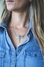 Load image into Gallery viewer, Sterling Silver Dragonfly Talisman Pendant
