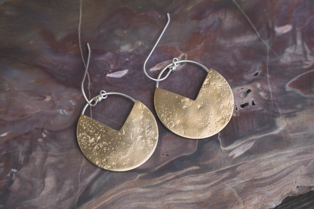 Everyday Earrings in Brass or Copper | Made to Order