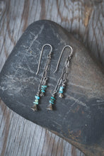 Load image into Gallery viewer, The Bells of Tenerife Earrings #3 | Turquoise + Sterling Silver

