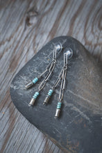 Load image into Gallery viewer, The Bells of Tenerife Stud Earrings #4 | Turquoise + Sterling Silver
