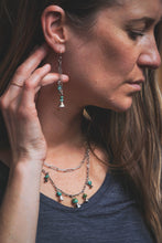 Load image into Gallery viewer, The Bells of Tenerife Earrings #3 | Turquoise + Sterling Silver
