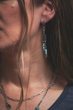 Load image into Gallery viewer, The Bells of Tenerife Stud Earrings #4 | Turquoise + Sterling Silver
