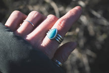 Load image into Gallery viewer, Turquoise triple band ring #3 | Size 8.5
