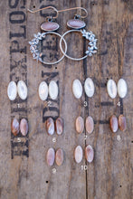 Load image into Gallery viewer, Floral Hoops with Tennessee River Muscles or Mother of Pearl | PRE-ORDER
