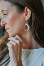 Load image into Gallery viewer, Floral Hoops with Tennessee River Muscles or Mother of Pearl | PRE-ORDER
