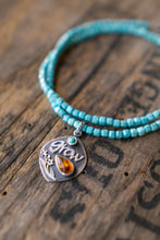 Load image into Gallery viewer, Grow Necklace with Turquoise Beads
