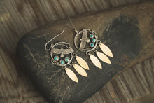 Load image into Gallery viewer, Red Tail Hawk Earrings
