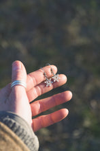 Load image into Gallery viewer, Small snowflake drop earrings
