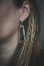 Load image into Gallery viewer, Montana Agate + Sterling Silver Earrings
